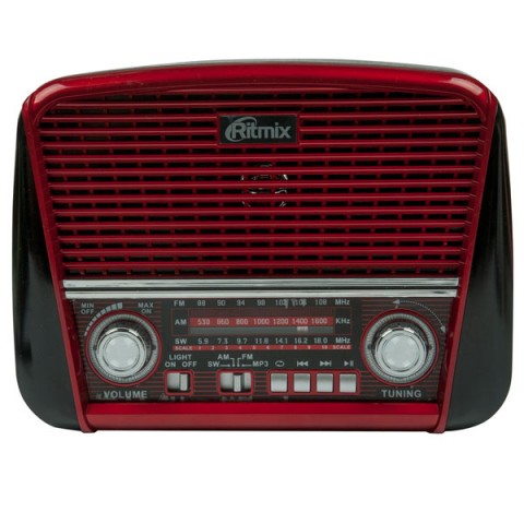 картинка Радиоприемник портативный Ritmix RPR-050 red от интернет-магазина itsklad.kz