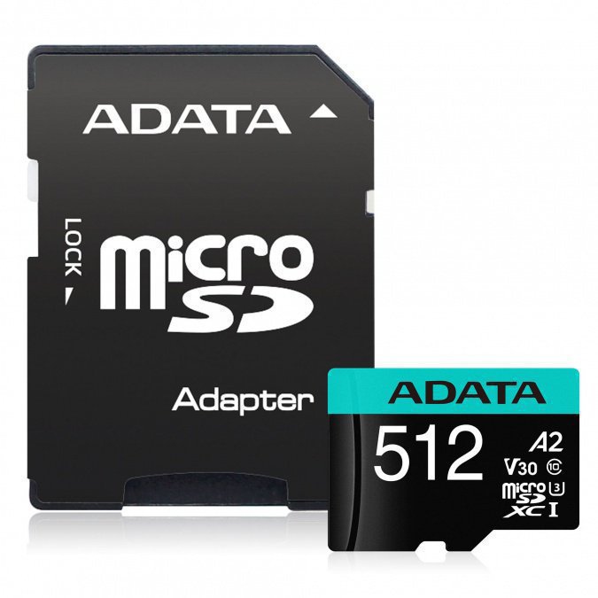 Карта памяти MicroSD 32GB UHS-I U3 V30S A2 ADATA AUSDH32GUI3V30SA2-RA1