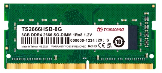 картинка Память оперативная DDR4 Notebook Transcend TS2666HSB-8G от интернет-магазина itsklad.kz