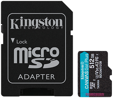картинка Карта памяти MicroSD 512GB Class 10 U3 Kingston SDCG4/512GB от интернет-магазина itsklad.kz