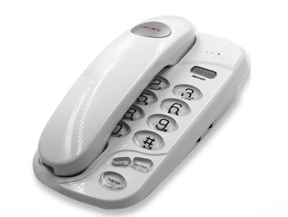 картинка Телефон проводной Texet TX-238 белый от интернет-магазина itsklad.kz