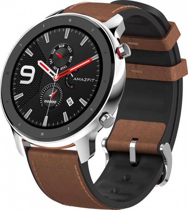 Смарт часы Xiaomi Amazfit GTR 47mm Steel коричневый