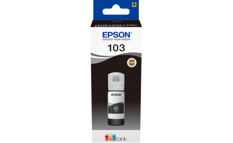 картинка Чернила Epson C13T00S14A 103 EcoTank для L3100/L3101/L3110/L3150 черный от интернет-магазина itsklad.kz