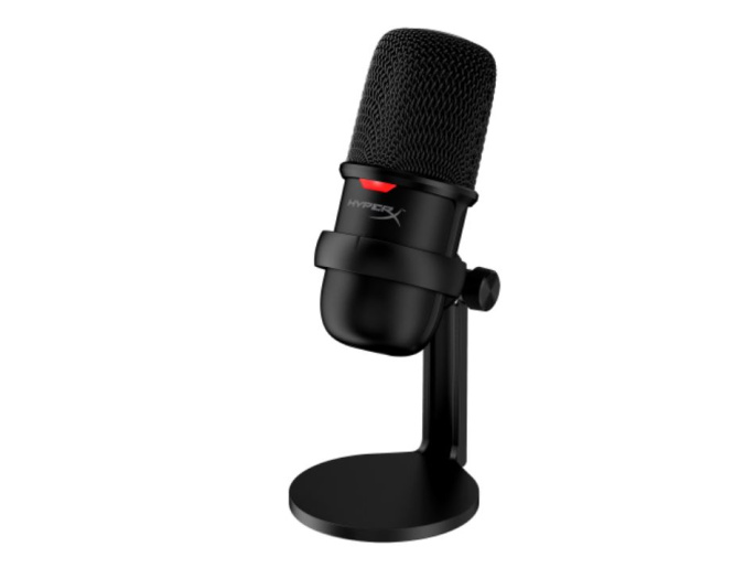 картинка Настольный микрофон HyperX SoloCast HMIS1X-XX-BK (4P5P8AA) на подставке от интернет-магазина itsklad.kz