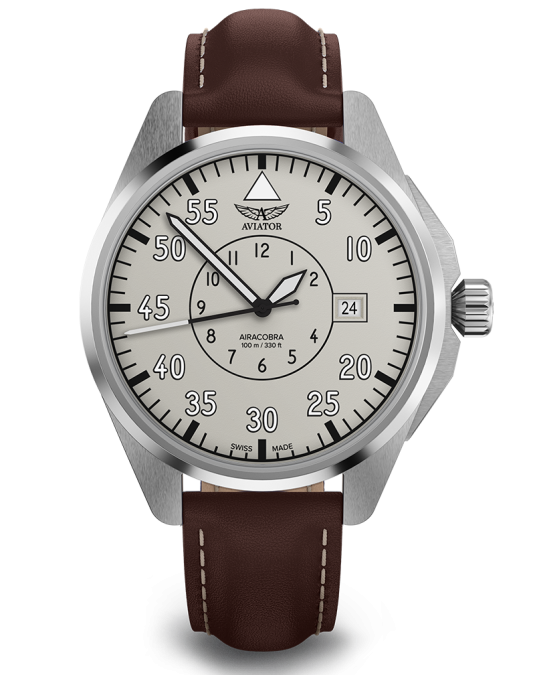 картинка Чаcы механические AVIATOR AIRACOBRA 43 HERITAGE V.3.39.0.342.0 мужские от интернет-магазина itsklad.kz