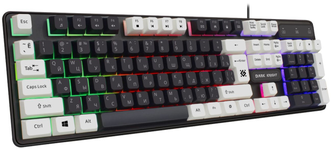 картинка Клавиатура игровая Defender Dark Knight GK-077 RU, черный от интернет-магазина itsklad.kz