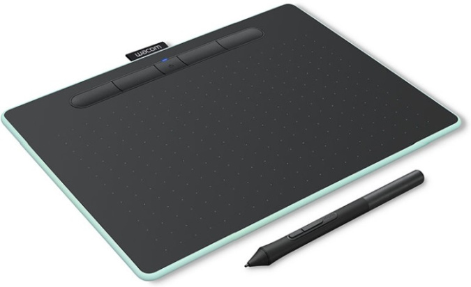 картинка Графический планшет Wacom Intuos M Bluetooth Pistachio фисташковый от интернет-магазина itsklad.kz