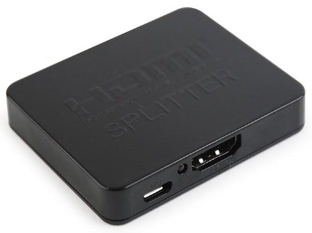 картинка Разветвитель HDMI Cablexpert DSP-2PH4-03, HD19F/2x19F, 1 компьютер => 2 монитора, Full-HD, 3D, 1.4v, от интернет-магазина itsklad.kz