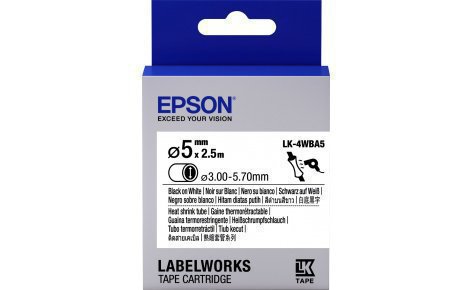 картинка Лента Epson C53S654904 Tape - LK4WBA5 HST Blk/Wht d5/2,5 от интернет-магазина itsklad.kz