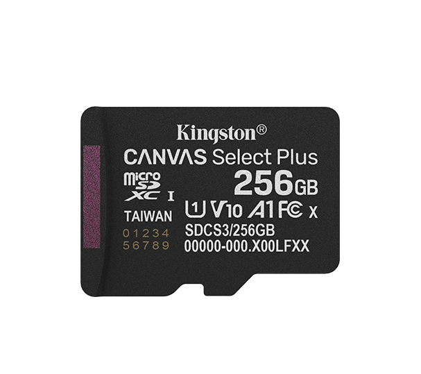 картинка Карта памяти MicroSD 256GB Class 10 UHS-I Kingston SDCS3/256GBSP от интернет-магазина itsklad.kz