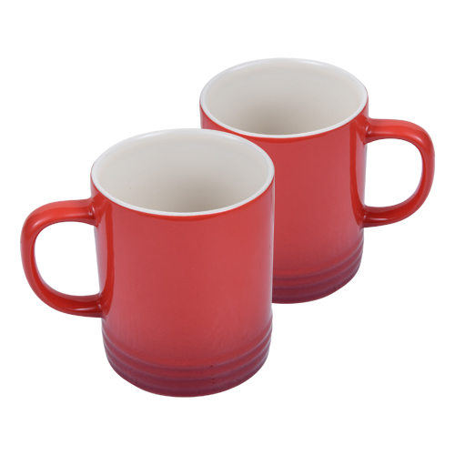 картинка Набор посуды Bergner Classique BG BG-10231-RD (2 кружки) красный от интернет-магазина itsklad.kz