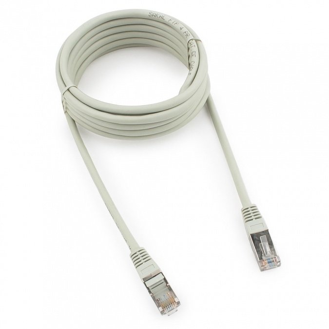 картинка Патч-корд FTP Cablexpert PP22-3m кат.5e, 3м, литой, многожильный (серый) от интернет-магазина itsklad.kz