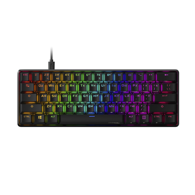 картинка Клавиатура игровая HyperX Alloy Origins 60 HKBO1S-RB-RU/G (4P5N0AA#ACB) от интернет-магазина itsklad.kz