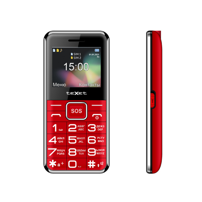 картинка Мобильный телефон Texet TM-B319 красный от интернет-магазина itsklad.kz