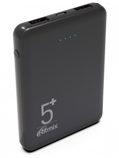 картинка Зарядное устройство Power bank Ritmix RPB-5000 черный от интернет-магазина itsklad.kz