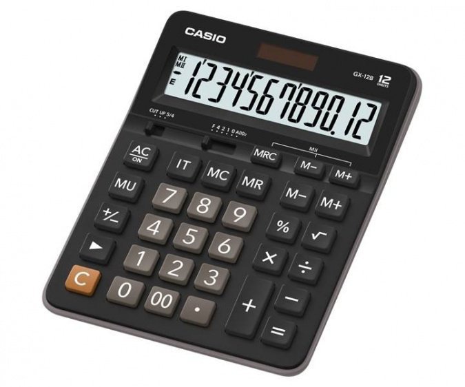 картинка Калькулятор настольный CASIO GX-12B-W-EC от интернет-магазина itsklad.kz