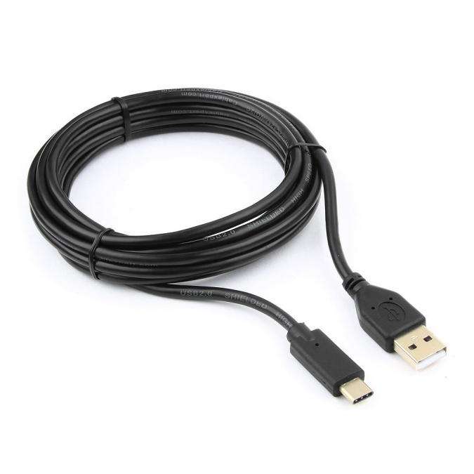 картинка Кабель USB Cablexpert CCP-USB2-AMCM-10, USB2.0 AM/USB Type-C, 3м, пакет от интернет-магазина itsklad.kz