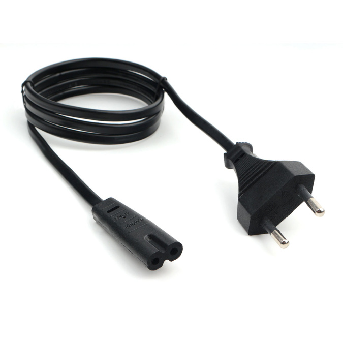 картинка Кабель питания аудио/видео Cablexpert PC-184/2-1М, 1м, CEE 7/16 - C7, 2-pin, 2х0,5, черный, пакет от интернет-магазина itsklad.kz