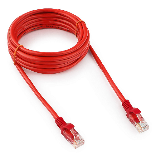 картинка Патч-корд UTP Cablexpert PP12-3M/R кат.5e, 3м, литой, многожильный (красный) от интернет-магазина itsklad.kz