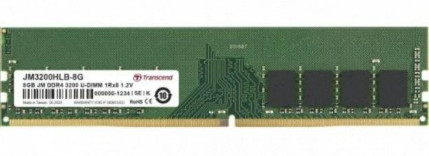 картинка Память оперативная DDR4 Desktop Transcend  JM3200HLB-8G от интернет-магазина itsklad.kz