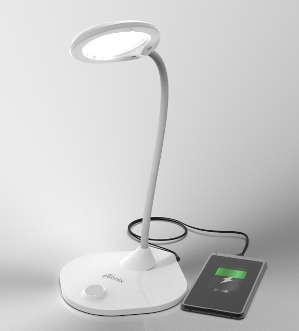 картинка Настольная лампа Ritmix LED-610 белый от интернет-магазина itsklad.kz