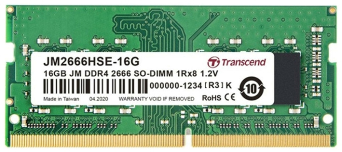 картинка Память оперативная DDR4 Notebook Transcend  JM2666HSE-16G от интернет-магазина itsklad.kz