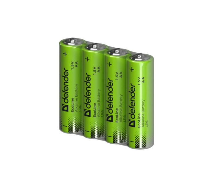 картинка Элемент питания LR6-4S АА Defender Alkaline LR6-4S - 4штуки в пленке от интернет-магазина itsklad.kz