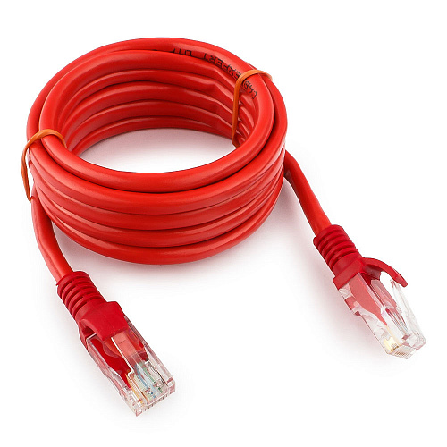 картинка Патч-корд UTP Cablexpert PP12-2M/R кат.5e, 2м, литой, многожильный (красный) от интернет-магазина itsklad.kz