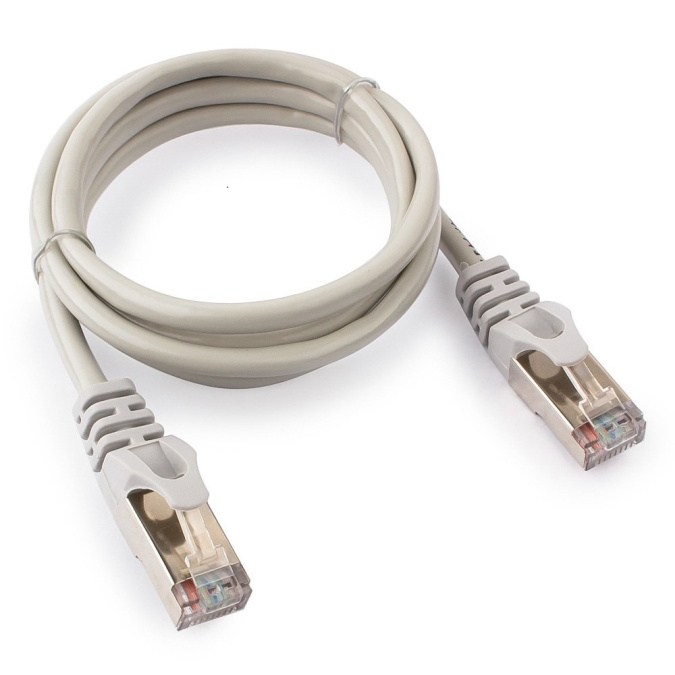 картинка Патч-корд FTP Cablexpert PP22-1m кат.5e, 1м, литой, многожильный (серый) от интернет-магазина itsklad.kz