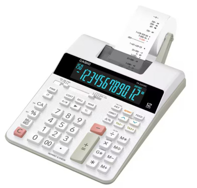 картинка Калькулятор печатающий CASIO FR-2650RC-W-EC от интернет-магазина itsklad.kz