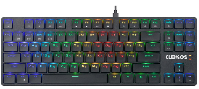 картинка Клавиатура игровая механическая Defender Cleikos GK-135 RU,RGB черный от интернет-магазина itsklad.kz