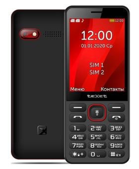Мобильный телефон Texet TM-309 черно красный
