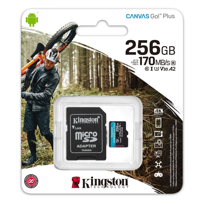 картинка Карта памяти microSD 256GB Kingston SDCG3/256GB от интернет-магазина itsklad.kz