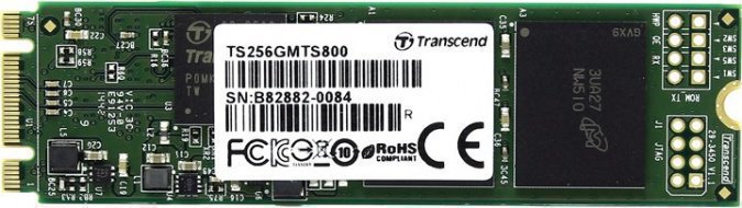 картинка Жесткий диск SSD 256GB Transcend TS256GMTS800S M2 от интернет-магазина itsklad.kz