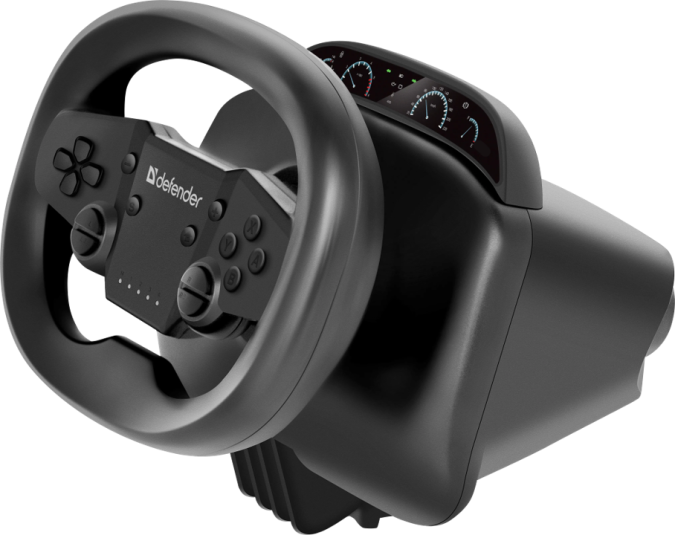 картинка Руль игровой Defender Meteor черный от интернет-магазина itsklad.kz