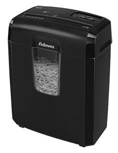 картинка Шредер Fellowes® PowerShred® 8Cd, DIN P-4, 4х35мм, 8лст., 14лтр.,уничт.: скобы,скр., пл.карты,CD от интернет-магазина itsklad.kz