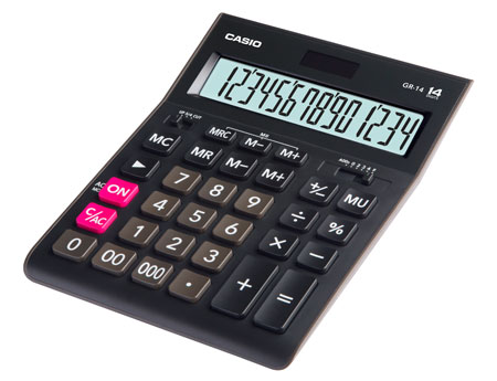 картинка Калькулятор настольный CASIO GR-14-W-EP от интернет-магазина itsklad.kz