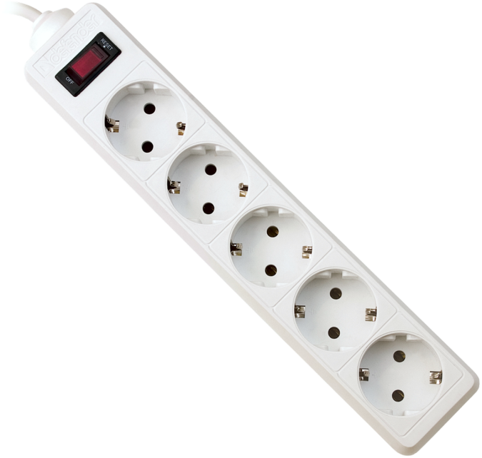 картинка Сетевой фильтр Defender ES 5.0 - 5,0 М, 5 розеток, белый от интернет-магазина itsklad.kz