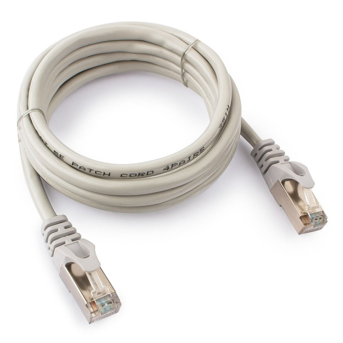 картинка Патч-корд FTP Cablexpert PP22-2m кат.5e, 2м, литой, многожильный (серый) от интернет-магазина itsklad.kz