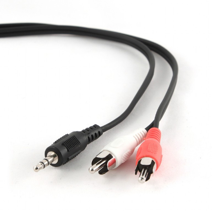 картинка Кабель разветвитель аудио сигнала Cablexpert CCA-458/0.2, джек3.5 / 2xRCA, 0,2м от интернет-магазина itsklad.kz