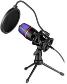 Игровой стрим микрофон Defender Forte GMC 300 USB черный
