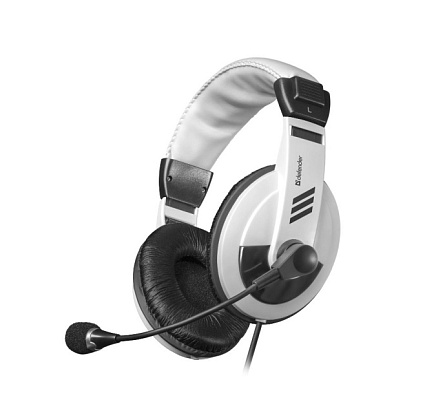 Наушники-гарнитура проводные Defender Gryphon 750 белый Наушники-гарнитура проводные Defender Gryphon 750 белый