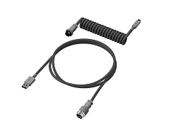 Кабель для механической клавиатуры HyperX USB-C Coiled 6J679AA черно-серый Кабель для механической клавиатуры HyperX USB-C Coiled 6J679AA черно-серый