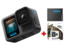 Экшн-камера GoPro CHDHX-131-RW HERO 13 Black + microSD 256GB Kingston SDCG3/256GB + аккум. Enduro Экшн-камера GoPro CHDHX-131-RW HERO 13 Black + microSD 256GB Kingston SDCG3/256GB + аккум. Enduro
