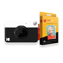 Фотоаппарат моментальной печати Kodak PRINTOMATIC черный+Фотобумага 2х3 Kodak ZINK 20 шт