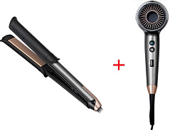 Выпрямитель Remington S6077 черный + Фен D6077 черный