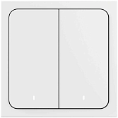 Беспроводной умный выключатель Яндекс 2 клавиши белый