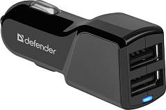 Адаптер питания Defender UCA-34 2xUSB, 5V/3.4А