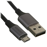 Кабель Ugreen US290 USB 2.0/microUSB 1 м, черный