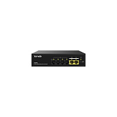 PoE-коммутатор Tenda S106PC 6-port 10/100Mbps с 4-port PoE черный